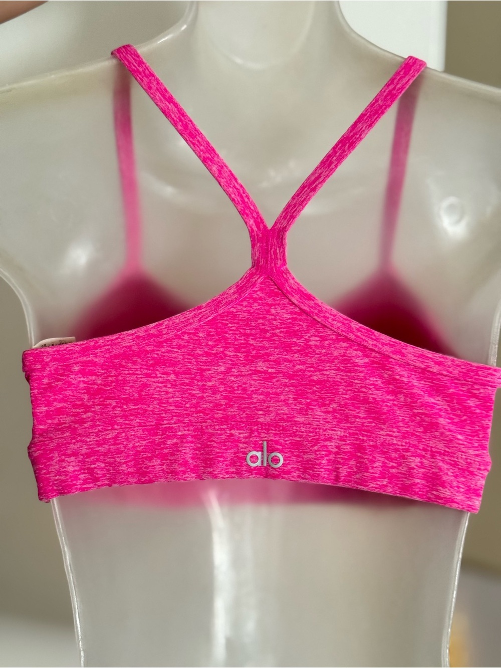 ALO Yoga Hot Pink Strappy Sports Bralette